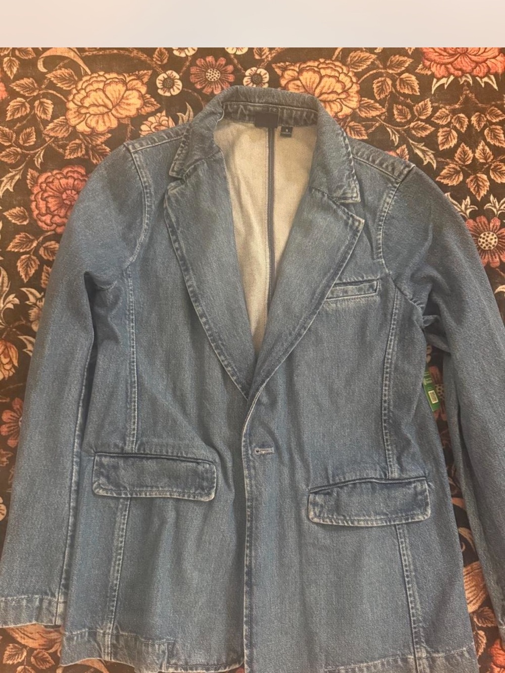 GAP Blue Denim Blazer Jacket